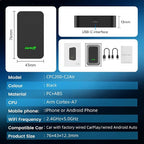 5.0 Android Auto & Wireless CarPlay Adapter,Plug & Plug, Two Channel Connection, Online Update,for Cars with OEM Android Auto & Wired CarPlay (2016-2026), 10s Auto-Connect