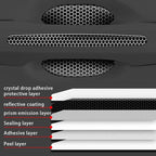 4Pcs Reflective Car Door Handle Bowl Sticker, Car Door Handle Protective Sticker Anti-Scratch (Black, 8Pcs)