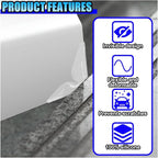 4PCS Car Door Edge Guards Protectors, Self-Adhesive Car Side Door Corner Protector Anti-Collision Trim Sticker, Anti-Rub Vehicle Exterior Decorative Accessory for Cars Trucks SUVs (Clear)