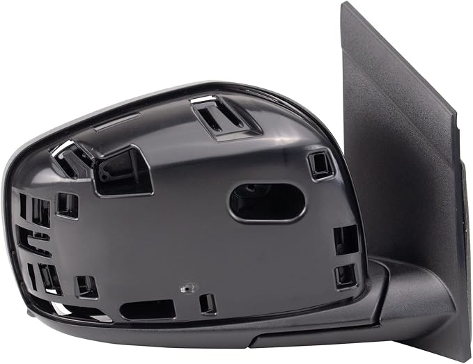 Passenger Side Power Heated Mirror Smooth Black Paint to Match Compatible with 2009-2016 Dodge Grand Caravan Chrysler Town & Country CH1321478