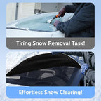 Car Windshield Cover for Ice and Snow, Windshield Snow Cover, Performance Brake Kitswith Side Mirrors Cover for Snow, Ice, UV Fits Most Cars, Trucks, Vans, SUVs, Glow Strips