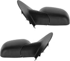 2 Piece Driver and Passenger Side Mirror Assembly Set Manual Adjustment Non-Heated No Memory Textured Compatible with 2001-2005 Ford Explorer Sport Trac FO1320240 FO1321240