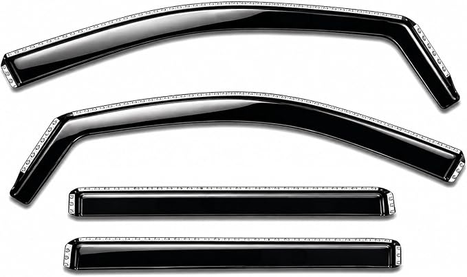 2019-2025 in-Channel Rain Guards Side Window Visor Deflectors for Toyota Toyota Rav4 SE XSE LE XLE Adventure Limited Hybrid 2020 2021 2022 2023 2024
