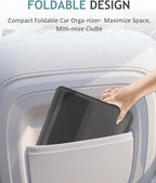 2 Pack Car Backseat Organizer and Trash Can 2-in-1, Premium Hanging Front and Seat Back Organizer, Waterproof Organizer Storage Upgraded for Car Truck SUV