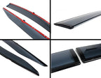 Smoke Tinted Low Profile Window Visor Rain Guard Deflector with Compatible for 2016-2022 Toyota Prius