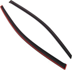 WD2-227 Dark Smoke 2 Pcs Set Window Visor (Outside Mount) Deflector Rain Guard Compatible with 2002-2005 Honda Civic SI