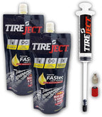 TireJect Full-Size Truck/SUV Instant Tire Repair Sealant Kit (2-Pack with Injector) - Seal Punctures & Bead Leaks