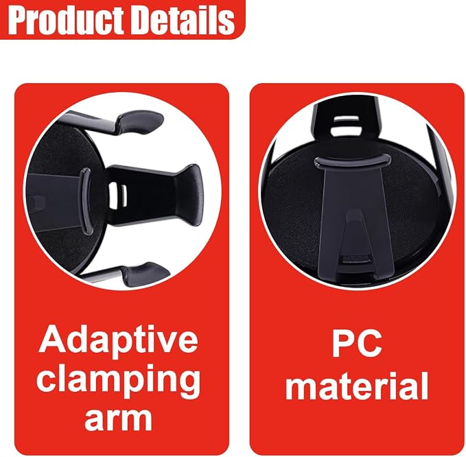 YoRise Car Cup Holder Expander, Automotive Drink Holder Adapter with Adaptive Clamping Arm, Universal Vehicle Cupholder Expander Accessories for Fixing Water Cups, Drinks (2PCS)