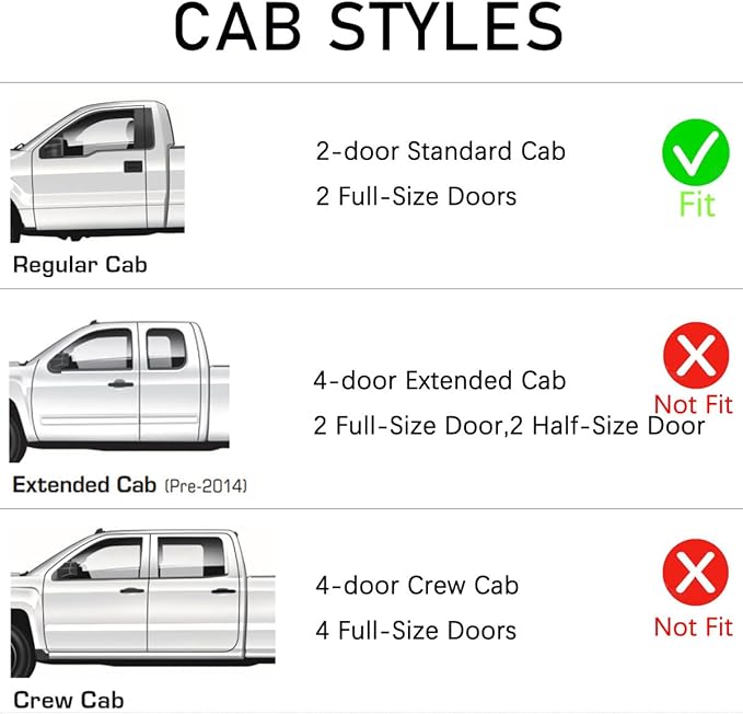 Extra Durable In-Channel Window Visor, Fit Chevrolet & GMC C/K 1500, 2500, 3500 1988-1999, Regular/Extended Cab, 1992-1999 Tahoe & Yukon, 1992-1994 Blazer (NOT Fit S10 Blazer), Smoke, 2-Pcs