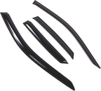 WD2-774 Dark Smoke 4 Pcs Set Window Visor (Outside Mount) Deflector Rain Guard Compatible with 1994-2002 Audi A8