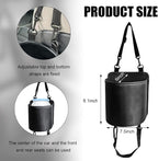 Yourkar Car Seat Side Large Cup Holder Expander Adapter Bag, Auto Seat Storage Hanging Bag for Water Bottle Cup and Drink, Multifunctional Auto Interior Organizer with Waterproof Liner