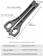 Car Seat Gap Filler Organizer Universal Fit Car SUV Truck Console Side Plug Strip Stopping Phone Key from Falling, Pack of 2 Black (Black)