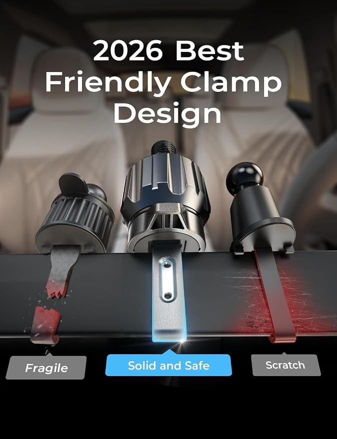 for iPhone 17 Car Phone Holder Mount, 2-in-1 Suction Cup Phone Mount for Car Dashboard Windshield and Air Vent Cell Phone Holder, Truck Phone Holder for iPhone 16 Pro Max Air 15 14 13 Plus Mini