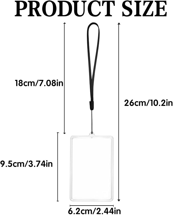 4Pcs Flip-Top Transparent Card Holder Car Hanging Photo Frame with Black Rope, Car Picture Holder Decor, Custom Rear View Mirror Hanging Picture Photo Ornament