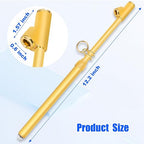 2-Pack Dual Head Tire Pressure Gauge 10-150 PSI (Gold) | Heavy Duty Air Pressure Gauge with Stainless Steel Body, Metal Nozzle & Durable Plated Brass – for Cars, Trucks, Bikes, RVs