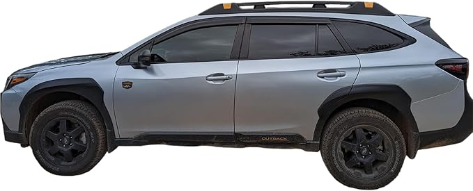 2020-2025 Tape-On Rain Guards for Subaru Outback Side Window Visor Deflectors, Premium Limited Touring, Durable Tinted Vent Shades 2021 2022 2023 2024
