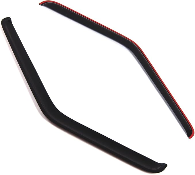 in-Channel Window Vent Visors Rain Guards Compatible with Ford F-150 1980-1996 | Side Window Wind Deflectors Rain Shields | Smoke Tinted, 2 Pcs Set, DGWV-139i-3