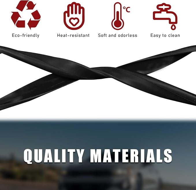 Car Rear View Mirror Protector Frame, Silicone Auto Rearview Edge Protection Cover Compatible with Model 3 Model Y, Interior Rear View Trim Frame Decoration, Car Accessories (Black)