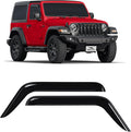Voron Glass Tape-on Extra Durable Rain Guards for Jeep Wrangler JL 2018-2026/Jeep Gladiator 2020-2026, Window Deflectors, Vent Window Visors, 2 Pieces - 100278