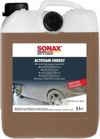Profiline Actifoam Energy | High-Foaming Car Wash Concentrate for Foam Guns & Cannons | pH-Neutral, Safe on Wax & Coatings | Powerful Dirt Removal | Multipurpose Shampoo | 618505 | 5L