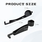 Car Seat Gap Filler with Holder and Hook, Car Seat Accessories Interior, Gap Plug with Storage Slot, Car Organizer Fit Sedan SUV Truck, Black (Black)