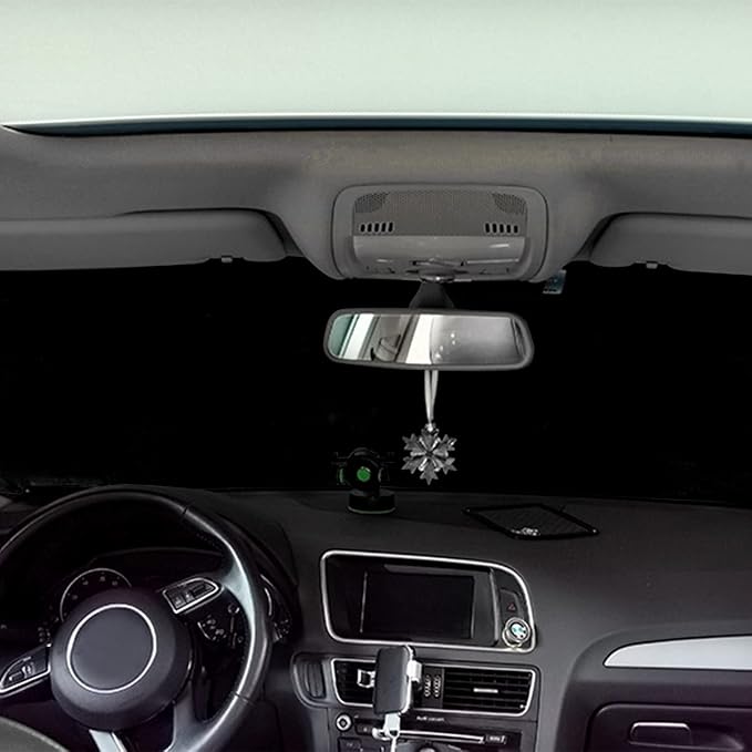 Car Magnetic Windshield Snow Cover for Ice, All Weather Application Windshield Cover, Snow and Wiper Protector for Most Cars, SUVs, Vans, Winter Car Front Window Accessories