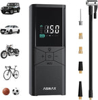 T40 Tire Inflator Portable Air Compressor, 150PSI Cordless Air Pump for Car Tires with Floating Digital Display, Smart Auto Shut-Off, Fast Inflation for Motorcycles, Bicycles, Sports Balls