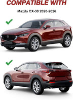 Outside-Mount Window Rain Guards Fit for Mazda CX-30 CX30 2020-2026, Extra Durable Window Visors Wind Deflector Dark Smoke Vent Shades Car Tape-on with Thicker-6 PCS