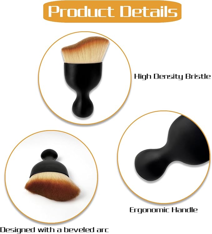 Car Interior Dust Brush, Auto Detailing Brush, Soft Bristles Car Cleaning Brushes, Tool for Air Conditioner Vents, Leather, Computer, Scratch Free, Car Interior Accessories