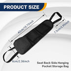 2PS Car Seat Side Organizer, Auto Seat Storage Hanging Bag, Multifunctional Vehicle Mesh Pocket Hold, Car Accessories Car Organizer Can Hold Phone, Wallet, Glasses for Most Cars
