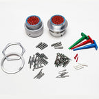 Deutsch HD30 Bulkhead 29-pin Metal Connector kit, 12-14-20 AWG Solid Contacts (Made in USA)
