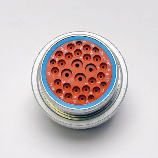 Deutsch HD30 Bulkhead 29-pin Metal Connector kit, 12-14-20 AWG Solid Contacts (Made in USA)