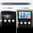 Car Stereo for Toyota Tundra 2007–2013, Sequoia 2008-2018, 10.1" HD Touch Screen, Android 15, 6GB RAM 128GB ROM, Wireless CarPlay & Android Auto, Bluetooth 5.0/WiFi 6, GPS, HD Backup Camera