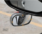 Blind Spot Mirror for Car, Adjustable Convex Wide-Angle Blindspot Mirrors, 360° Rotatable Small Stick-On Blind Side Mirror for Cars, SUVs & Trucks