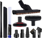 11 PCS Universal 1 1/4 Inch Vacuum Attachments Kit for Shop Vac Accessories with Vacuum Brush Attachments, Flexible Crevice Tool, Hose Adapters for 2 1/2" to 1 1/4" and 1 7/8" to 1" Hoses