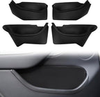 Door Pocket Liners Front & Rear Door for 2025 2026 Tesla Model Y Juniper | car door side organizer tray mat all-inclusive, waterproof TPE material, 4pcs