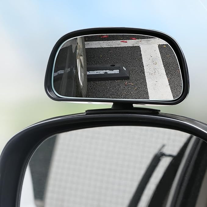 Blind Spot Mirror for Car, Stick-On Blind Side Mirror for Cars, SUVs & Trucks, Adjustable HD Glass Convex Wide-Angle Blindspot Mirrors