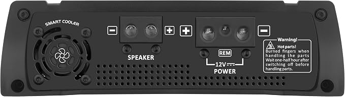 HD 3000 1 Ohm 1 Channel 3000 Watts RMS MAX, Full Range Car Audio, Monoblock, LED Monitor Indicator, Class D Amplifier, Crossover, White 3k amp, Sound Quality