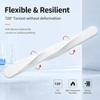 4 PCS Silicone Car Door Edge Guards, Self Adhesive Car Door Protector, Anti-Collision Crash Scratch Strips Protector, Auto Accessories Decorative Strip for Sedans Trucks SUVs (White)