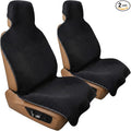 Car Seat Cover Towels Front Seats, Waterproof Sweat Car Seat Towel Protector After Gym Post Workout Athletic, SUV Truck Seat Towel Cover for Running Swimming Beach and Hiking (Black 2Pcs)