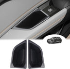 Rear Door Side Storage Box Compatible with Audi Q4 E-Tron 2022 2023 2024 2025, 2PCS Car Back Door Side Armrest Grab Handle Groove Storage Organizer Tray Pocket Slot Mat Insert ABS Accessories
