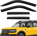 Extra Durable Window Deflectors Tape-On Window Visors Rain Guards Fit for Ford Bronco Sport 2021-2026, Sun Visors, Wind Vent for Shades, Exterior Car Accessories - 4pcs. AG0718