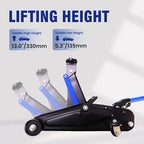 ANTPOWER 2 Ton Floor Jack,with Wheels for Secure Lifting,Fast Lift Floor Jack, Quick Lift Pump for Sport Utility Vehicle,Providing Stable Support for Various Cars (2.0T)