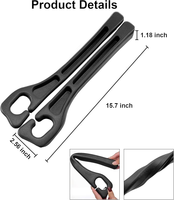 Car Seat Gap Filler, 2 PCS No Drop Seat Guard Drop Seat Gap Fillers Between Seat and Console Stop Things from Dropping Phone and Key Storage (Black)