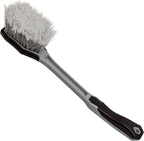 VIKING Car Wash Brush, Wheel and Fender Brush, Long Handle Tire Cleaner for Car Detailing, 16.5 Inch, Grey/Black (Pack of 6)
