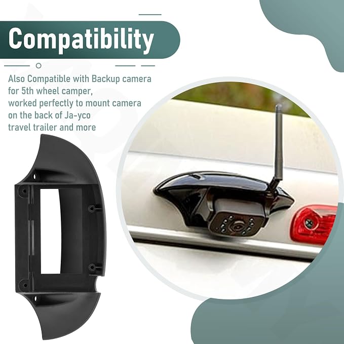 FRCBRKT-BL Mounting Bracket Compatible with Furr-ion Backup Camera/RV Camera, Backup Cam-era System Mounting Kit (Moun-ting Bracket Only)