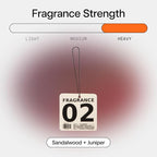 Air Freshener in Fragrance 02 | Hanging Odor Eliminator for Cars, Closets & Drawers | Juniper, Green Floral, Sheer Woods, Patchouli & Sandalwood | Vegan, Non-Toxic, Cruelty-Free