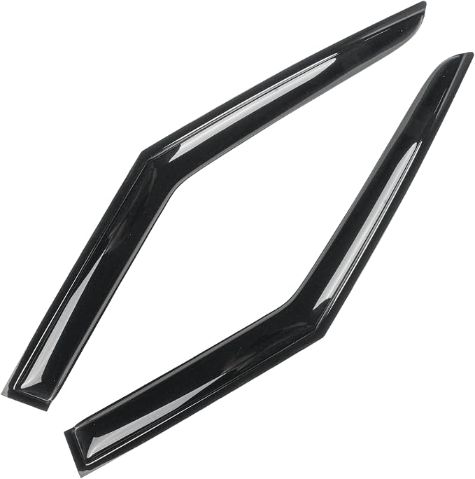 Tape-On Window Visors 4-Piece Compatible with 2024 2025 2026 Hyundai Santa Fe Sun Rain Guards Shield Shade Smoke