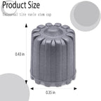 30PCS TPMS Tire Valve Stem Caps, Plastic Wheel Tire Valve Stem, with O-Ring Rubber Seal, Universal Tire Valve Stem Covers for Cars, SUV, Trucks, Bikes, Motorcycles, Bicycles(Gray)