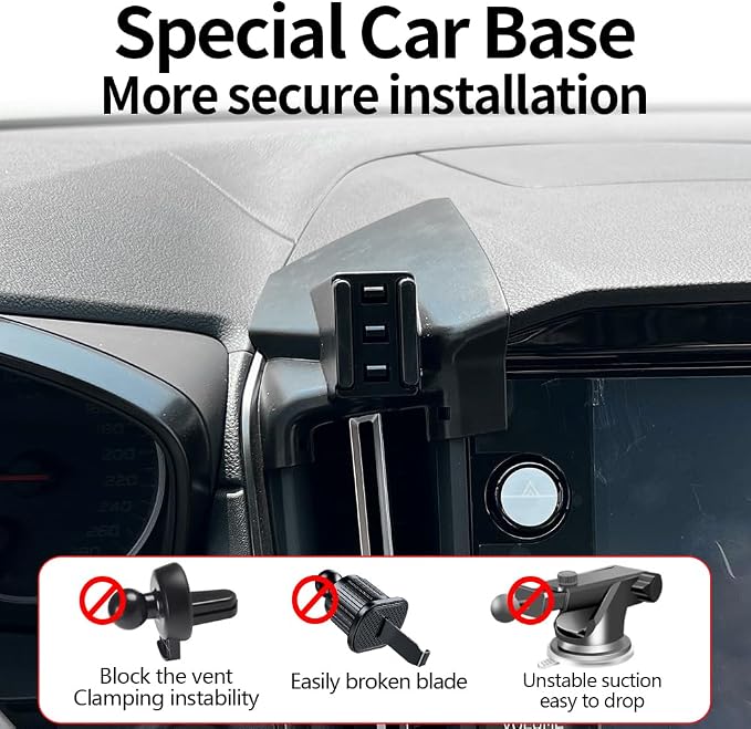 Car Phone Holder For Subaru WRX 2022 2023 2024 2025 2026，Crosstrek 2024-2026，Impreza 2024-2026 Auto Accessories Navigation Bracket Interior Decoration dashboard Cell mobile Phone Mount case accessory